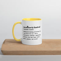 Consciously Funded Definition Mug with Color Inside